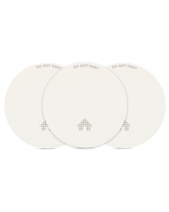 Ultra Thin Smokedetector with 10 year battery - Complies with European Standard EN14604 - With text "Do Not Paint" - 3 pack (FS4610)