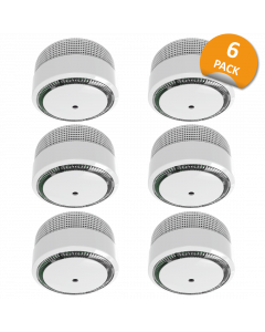 Smoke Detector Compact Design with 10 year battery - 6 Pack (FS8010)