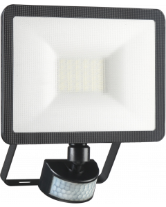 Design LED Buitenlamp met Bewegingssensor - 20W – 1600LM – IP54 Waterdicht - Zwart (LF60-20-P-B)