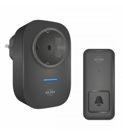 ELRO DB4000 Wireless kinetic Doorbell Set – Plug-in receiver with power outlet – No Battery Version   (DB4000-P1C1B)