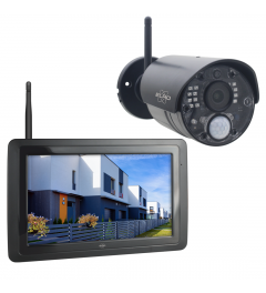 Wireless Full HD Security Camera Set - 1080p Full HD Surveillance Camera with 7” Screen and App (CZ40RIPS)