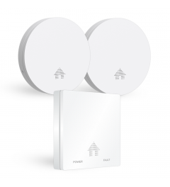 Design Fire Prevention Set - 2x Ultra-Thin Smoke Detector & Ultra-Thin Carbon Monoxide Detector with 10 year Battery - Comply with the European Standard EN14604 and EN50291 (FF4610)