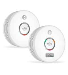 PRO Fire Prevention Set - Smoke Detector & Carbon Monoxide Detector with 10-year Battery - Complies with European Standard EN14604 and EN50291 (FF4910)