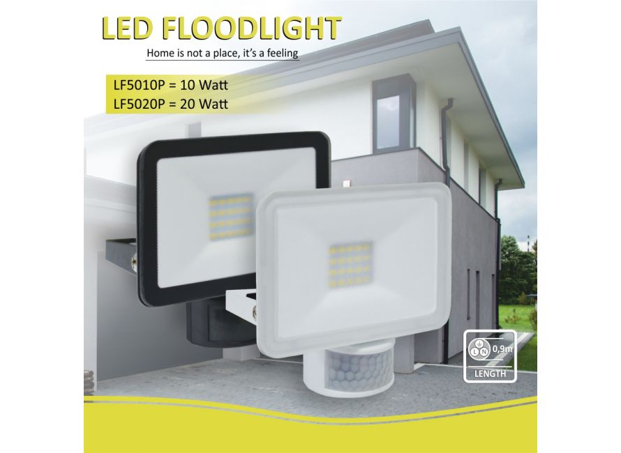 LF5020P Design LED met Bewegingsmelder 20W - (LF5020P)