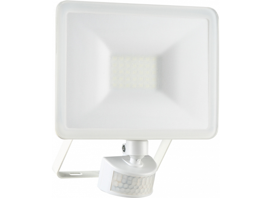 Gevaar baas Fahrenheit Design LED Buitenlamp met Bewegingssensor - 20W – 1600LM – IP54 Waterdicht  - Wit (LF60-20-P-W) ELRO