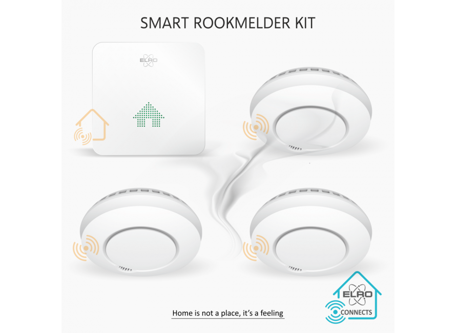 ELRO Connects K1 Smoke Detector Kit (SF400S) ELRO